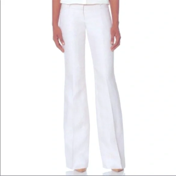 The Limited Drew Fit Flare Pants Dress Trousers white size 6 - Picture 2 of 10